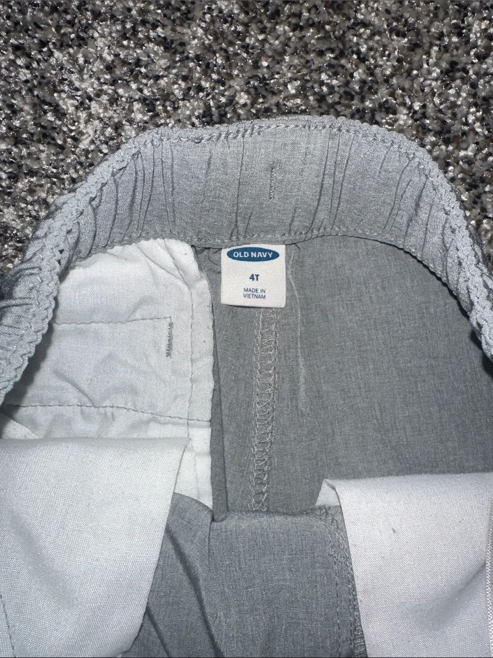 Old Navy Gray Cargo Drawstring Shorts for Kids